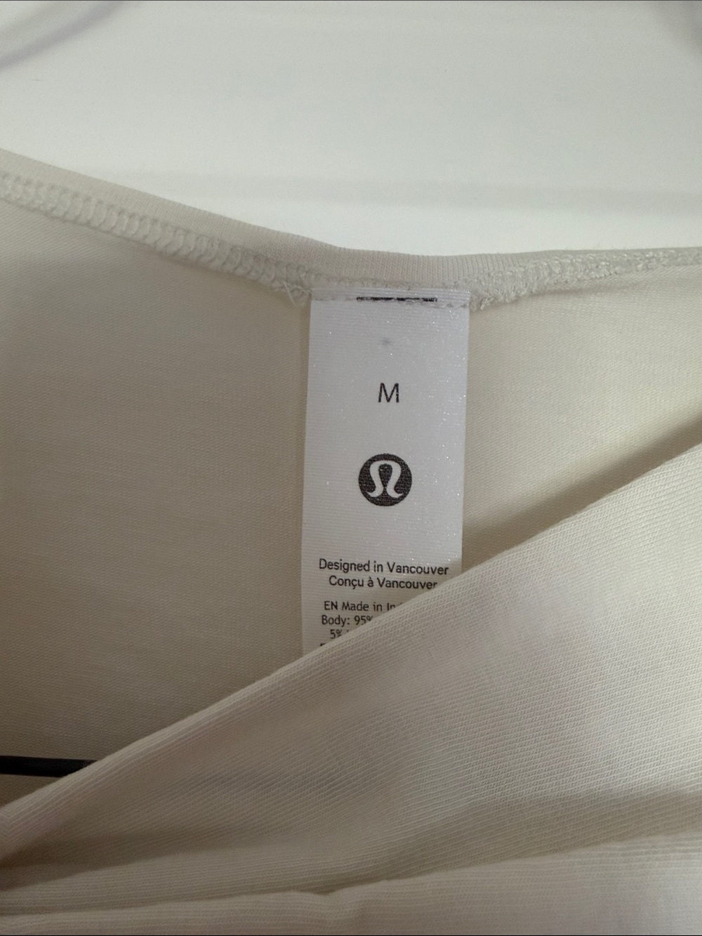 lululemon athletica Short Sleeve Twist-Front Top - Cream - Picture 2 of 4